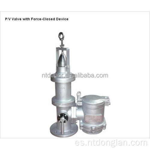 Válvula de p/v de acero al carbono o acero inoxidable con dispositivo cerrado de fuerza para tanque de aceite